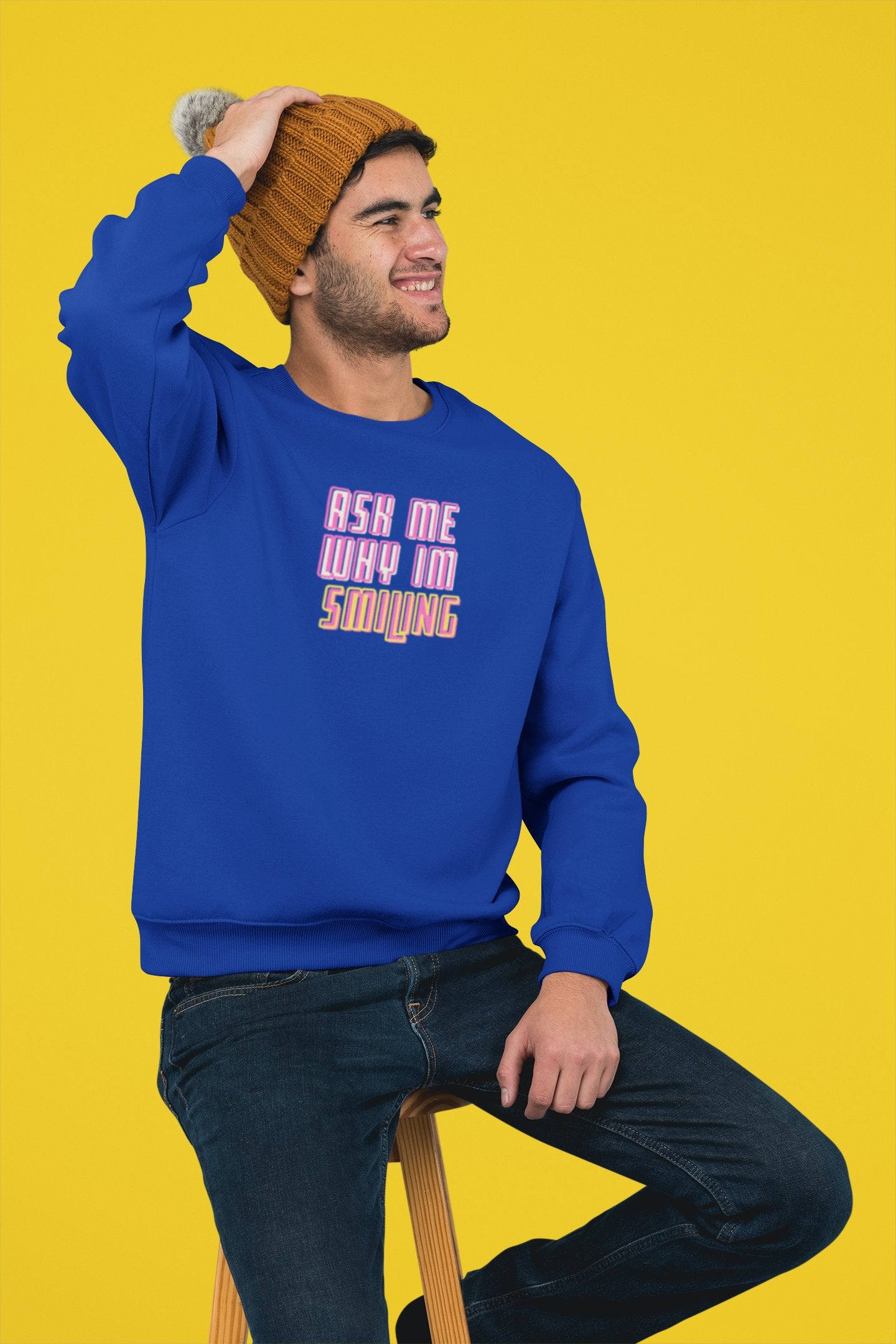 Ask me why I'm Smilin' - Unisex Premium Crewneck