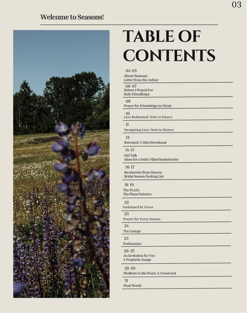 Seasons | The Bridal Edition | Founding Edition
